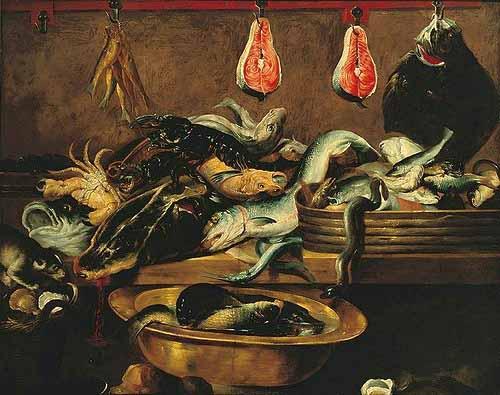 Frans Snyders Fish stall oil painting picture